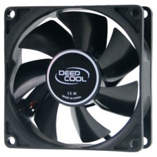Вентилятор для корпуса DEEPCOOL Xfan80 80x80x25мм (240шт./кор, пит. от БП, черный, 1800об/мин)  Color BOX (DP-FDC-XF80